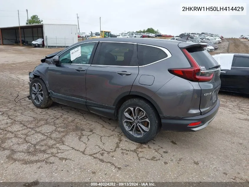 2020 Honda Cr-V 2Wd Ex VIN: 2HKRW1H50LH414429 Lot: 40324282