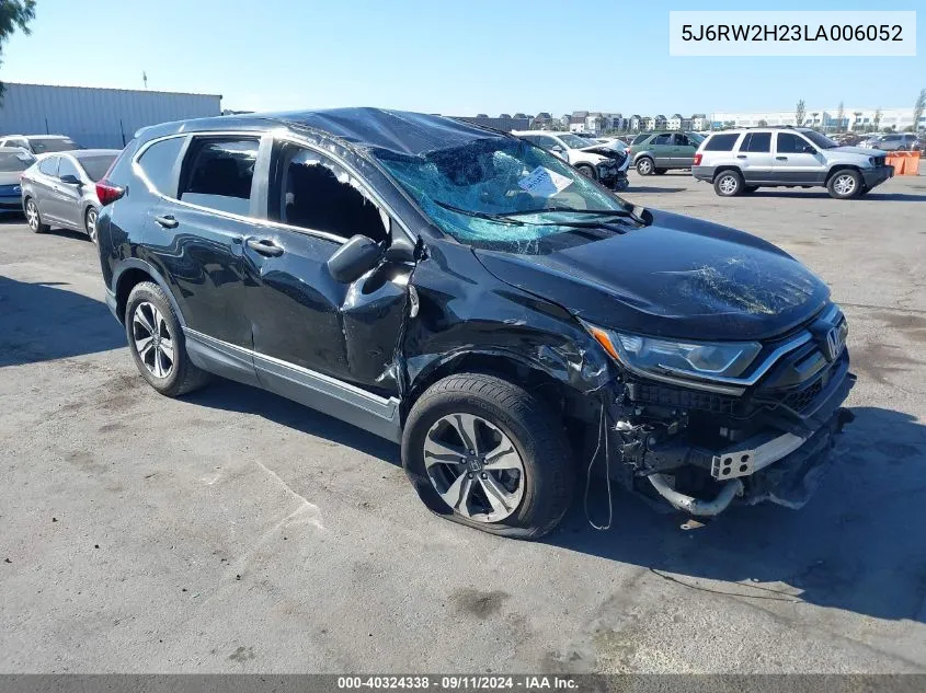 2020 Honda Cr-V Awd Lx VIN: 5J6RW2H23LA006052 Lot: 40324338