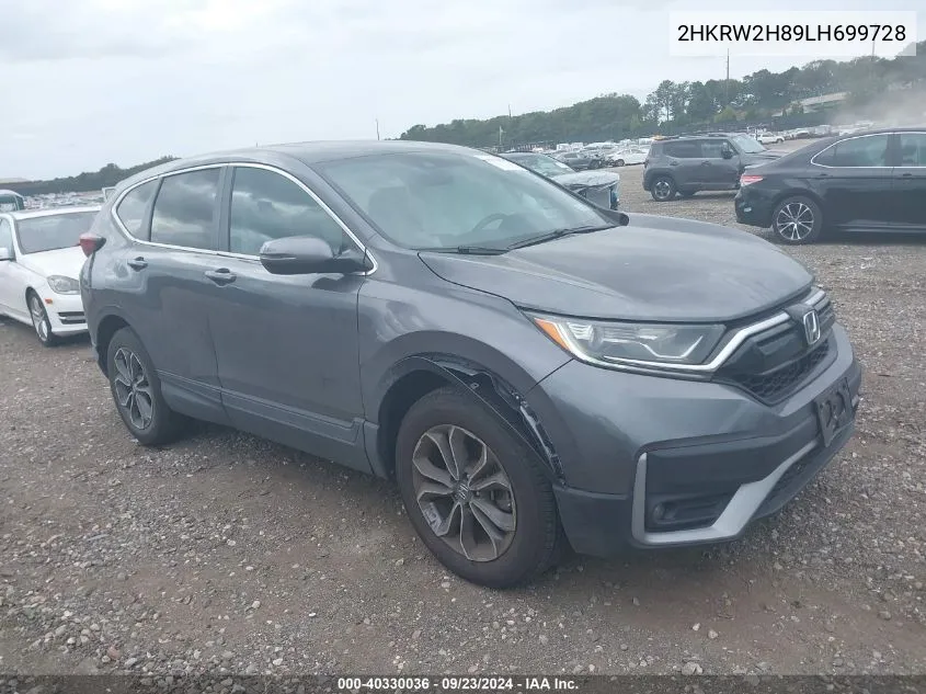 2HKRW2H89LH699728 2020 Honda Cr-V Awd Ex-L