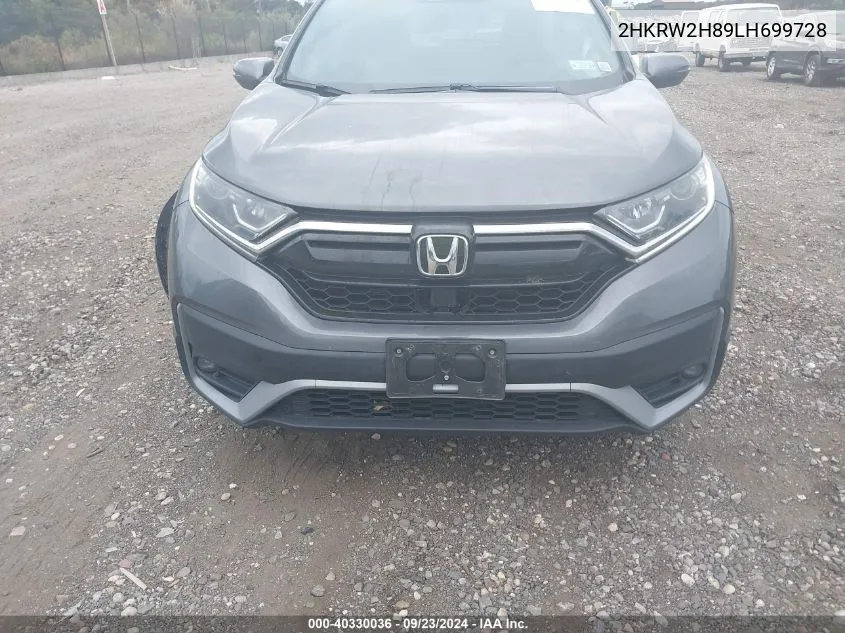 2HKRW2H89LH699728 2020 Honda Cr-V Awd Ex-L