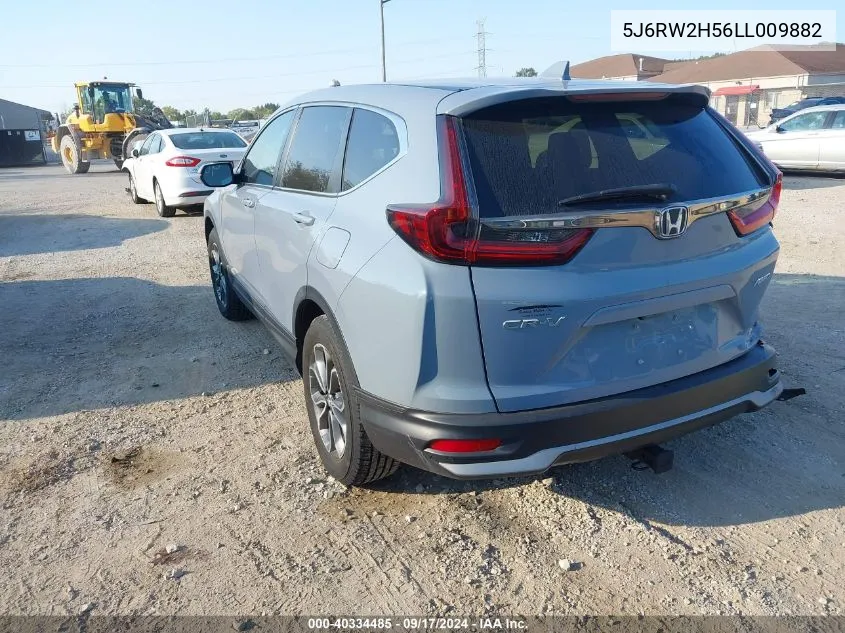 2020 Honda Cr-V Awd Ex VIN: 5J6RW2H56LL009882 Lot: 40334485