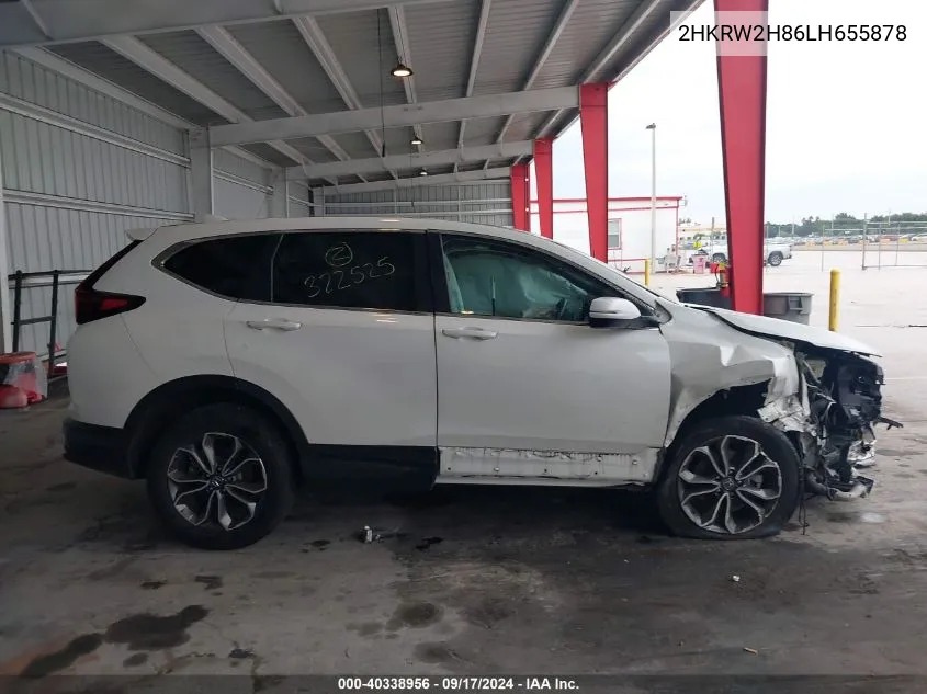 2020 Honda Cr-V Exl VIN: 2HKRW2H86LH655878 Lot: 40338956