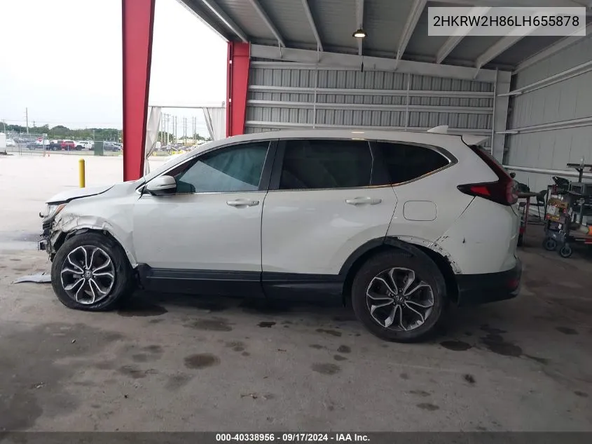 2020 Honda Cr-V Exl VIN: 2HKRW2H86LH655878 Lot: 40338956