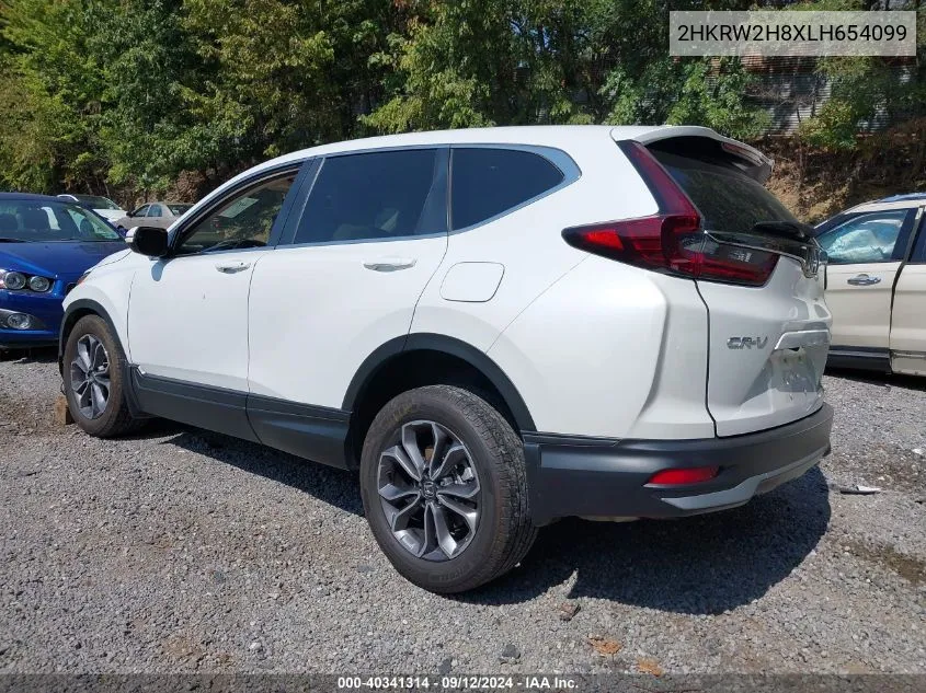 2020 Honda Cr-V Awd Ex-L VIN: 2HKRW2H8XLH654099 Lot: 40341314