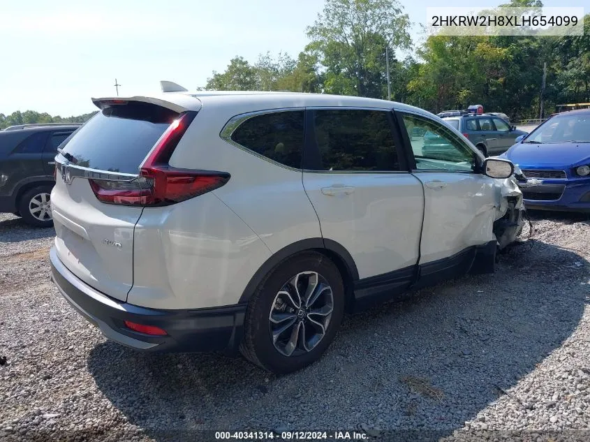 2HKRW2H8XLH654099 2020 Honda Cr-V Awd Ex-L