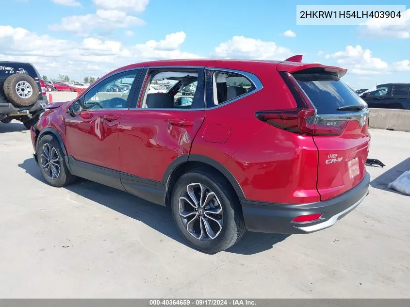 2020 Honda Cr-V 2Wd Ex VIN: 2HKRW1H54LH403904 Lot: 40364659