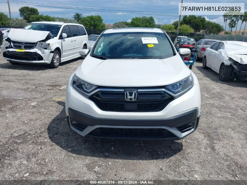 2020 Honda Cr-V 2Wd Ex-L VIN: 7FARW1H81LE023853 Lot: 40367574