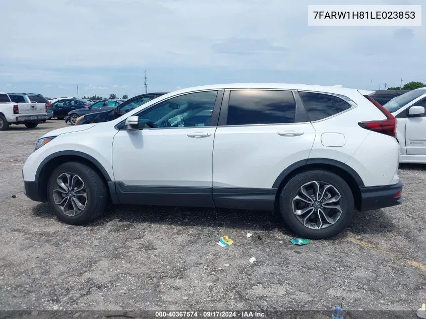 2020 Honda Cr-V 2Wd Ex-L VIN: 7FARW1H81LE023853 Lot: 40367574