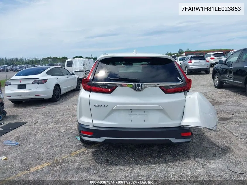 2020 Honda Cr-V 2Wd Ex-L VIN: 7FARW1H81LE023853 Lot: 40367574