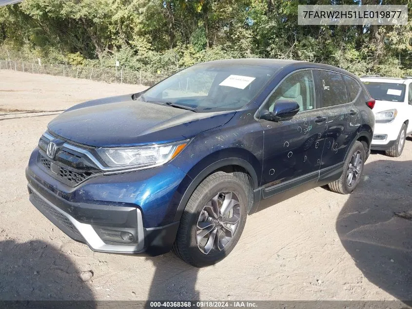 2020 Honda Cr-V Ex VIN: 7FARW2H51LE019877 Lot: 40368368