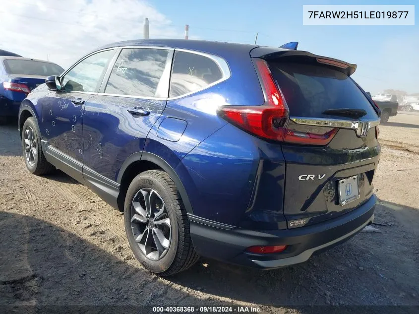 2020 Honda Cr-V Ex VIN: 7FARW2H51LE019877 Lot: 40368368