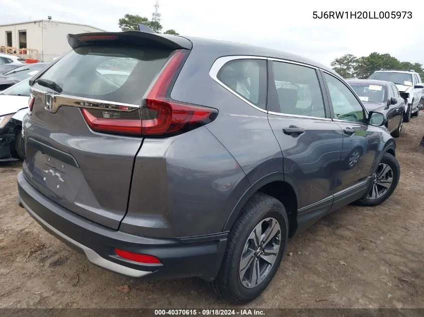 2020 Honda Cr-V 2Wd Lx VIN: 5J6RW1H20LL005973 Lot: 40370615