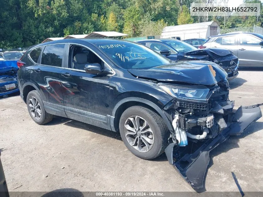 2HKRW2H83LH652792 2020 Honda Cr-V Awd Ex-L