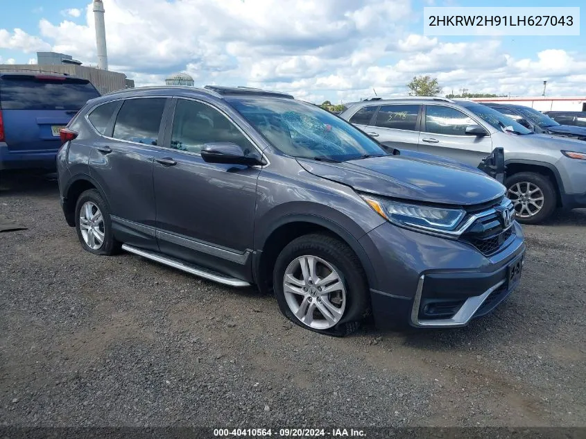 2020 Honda Cr-V Awd Touring VIN: 2HKRW2H91LH627043 Lot: 40410564