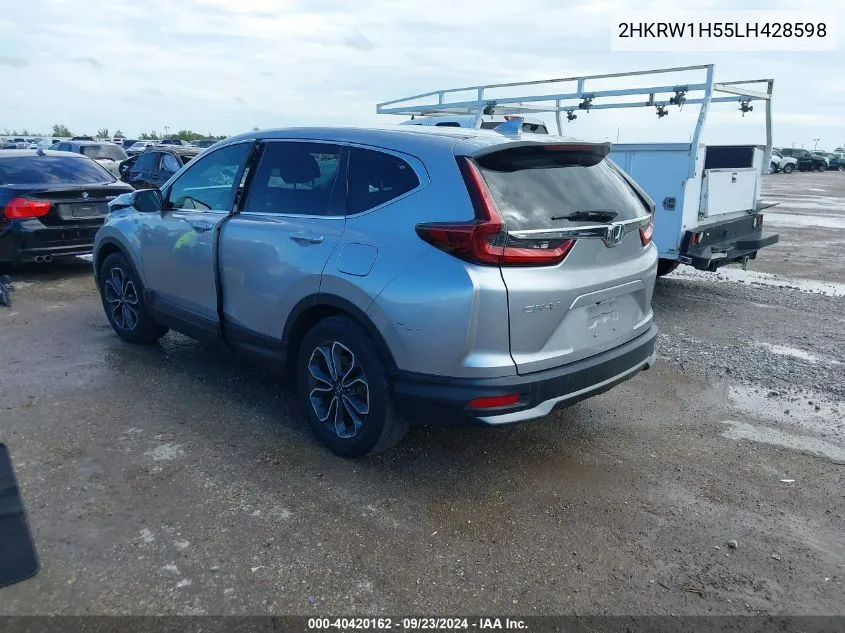 2020 Honda Cr-V 2Wd Ex VIN: 2HKRW1H55LH428598 Lot: 40420162