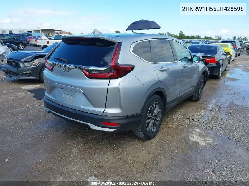 2020 Honda Cr-V 2Wd Ex VIN: 2HKRW1H55LH428598 Lot: 40420162