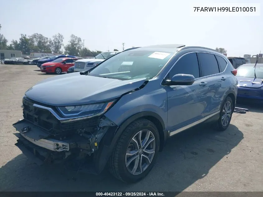 2020 Honda Cr-V 2Wd Touring VIN: 7FARW1H99LE010051 Lot: 40423122