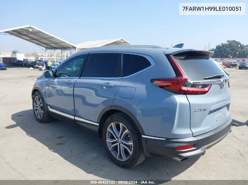 2020 Honda Cr-V 2Wd Touring VIN: 7FARW1H99LE010051 Lot: 40423122