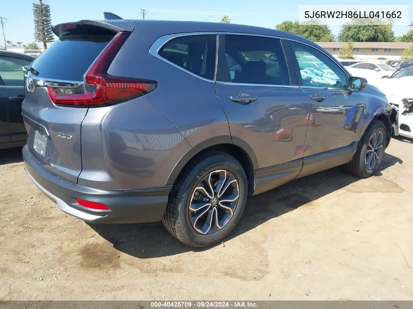 5J6RW2H86LL041662 2020 Honda Cr-V Awd Ex-L