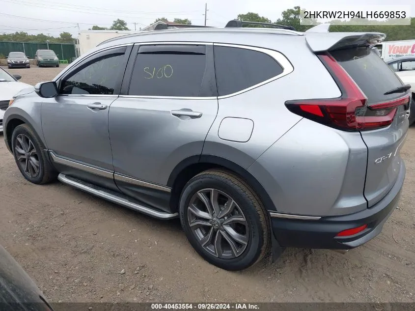 2HKRW2H94LH669853 2020 Honda Cr-V Awd Touring