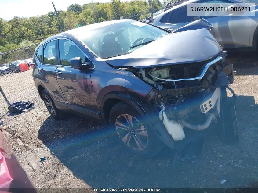 5J6RW2H28LL006231 2020 Honda Cr-V Awd Lx