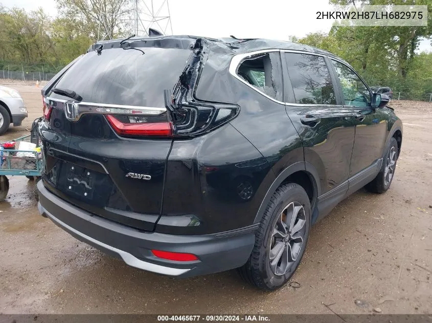 2020 Honda Cr-V Awd Ex-L VIN: 2HKRW2H87LH682975 Lot: 40465677