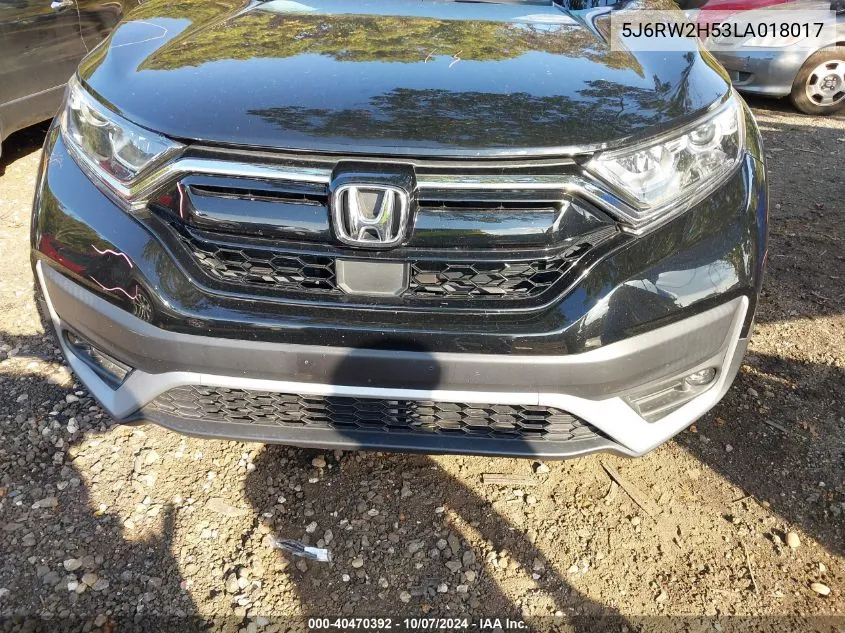 2020 Honda Cr-V Awd Ex VIN: 5J6RW2H53LA018017 Lot: 40470392