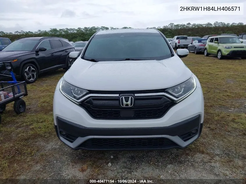 2020 Honda Cr-V 2Wd Ex-L VIN: 2HKRW1H84LH406571 Lot: 40477154