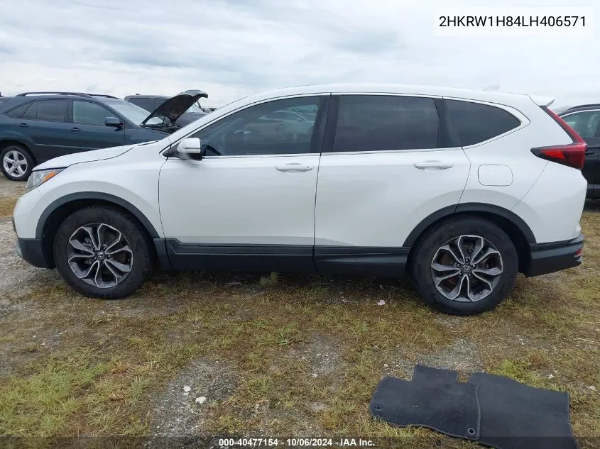 2020 Honda Cr-V 2Wd Ex-L VIN: 2HKRW1H84LH406571 Lot: 40477154