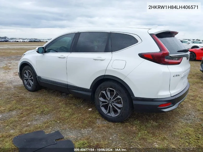 2020 Honda Cr-V 2Wd Ex-L VIN: 2HKRW1H84LH406571 Lot: 40477154