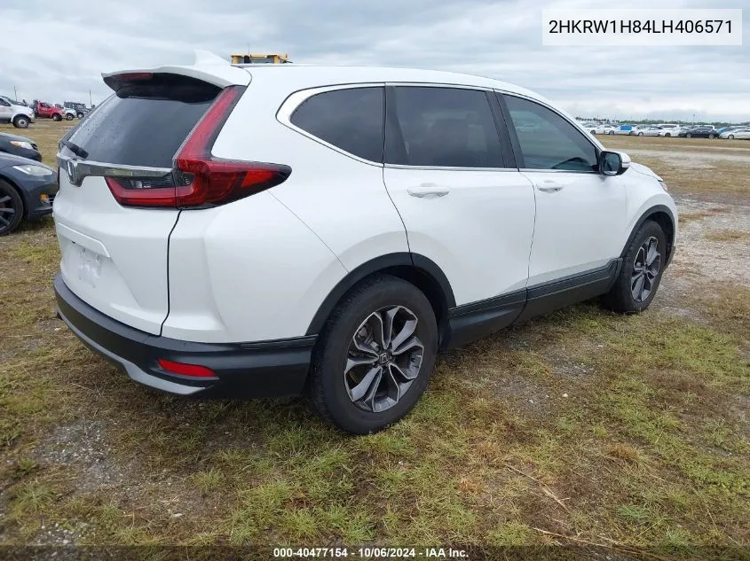 2020 Honda Cr-V 2Wd Ex-L VIN: 2HKRW1H84LH406571 Lot: 40477154