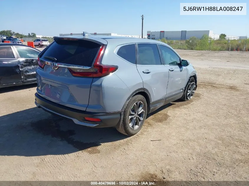 2020 Honda Cr-V 2Wd Ex-L VIN: 5J6RW1H88LA008247 Lot: 40479698