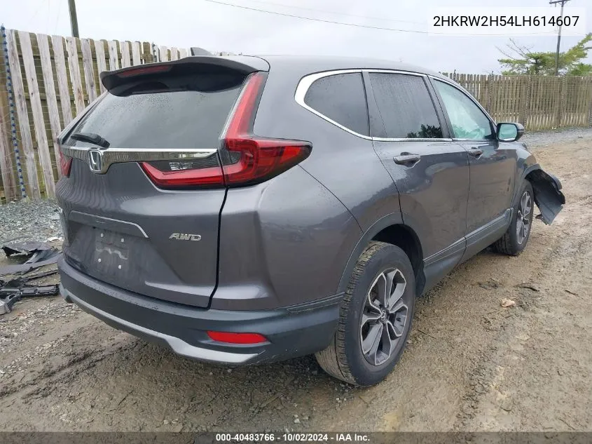 2020 Honda Cr-V Awd Ex VIN: 2HKRW2H54LH614607 Lot: 40483766