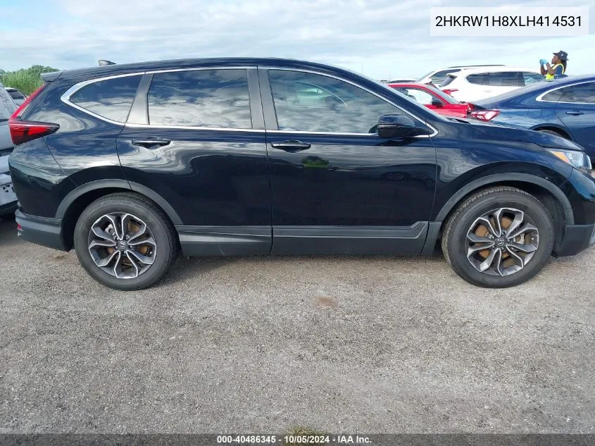 2020 Honda Cr-V Exl VIN: 2HKRW1H8XLH414531 Lot: 40486345