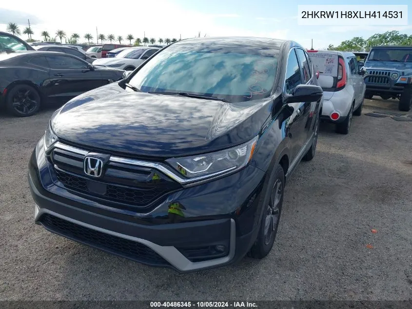 2020 Honda Cr-V Exl VIN: 2HKRW1H8XLH414531 Lot: 40486345