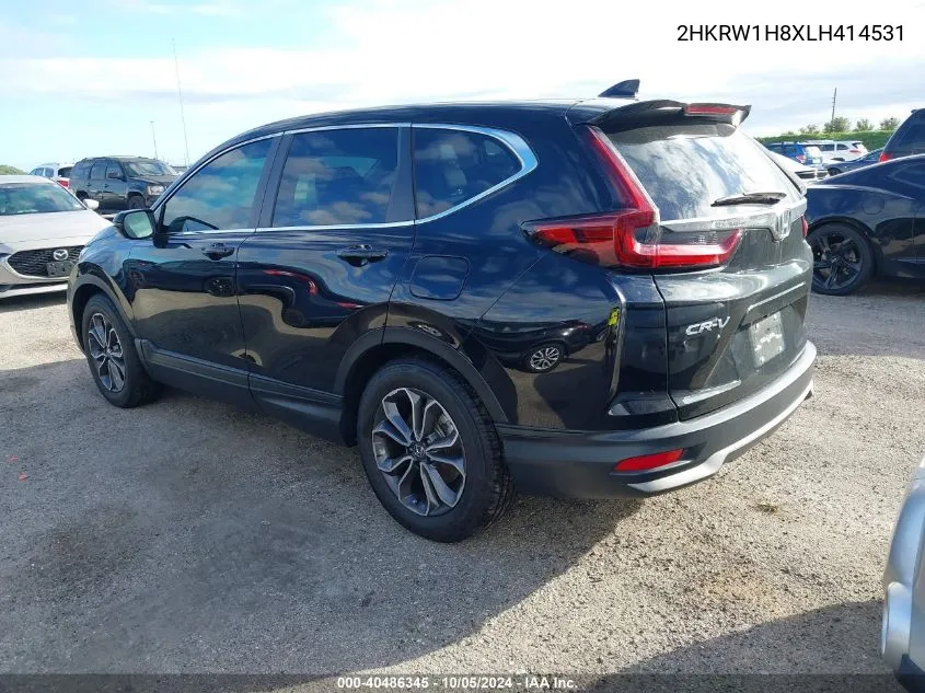 2020 Honda Cr-V Exl VIN: 2HKRW1H8XLH414531 Lot: 40486345