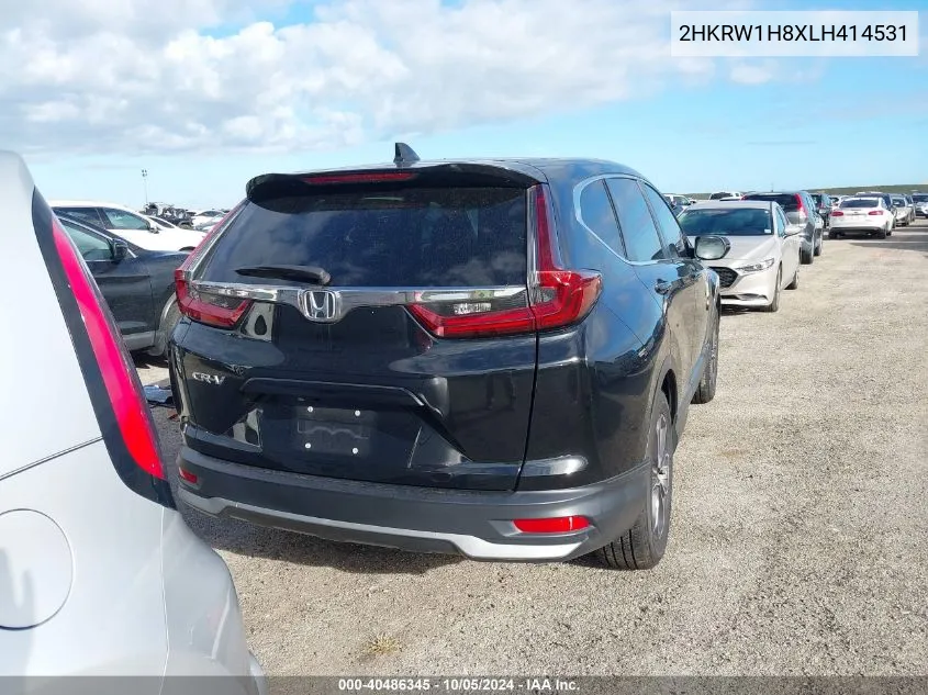 2020 Honda Cr-V Exl VIN: 2HKRW1H8XLH414531 Lot: 40486345