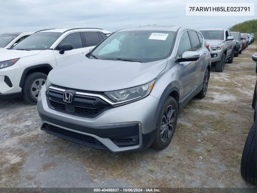 2020 Honda Cr-V Exl VIN: 7FARW1H85LE023791 Lot: 40498837