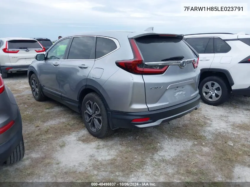 2020 Honda Cr-V Exl VIN: 7FARW1H85LE023791 Lot: 40498837