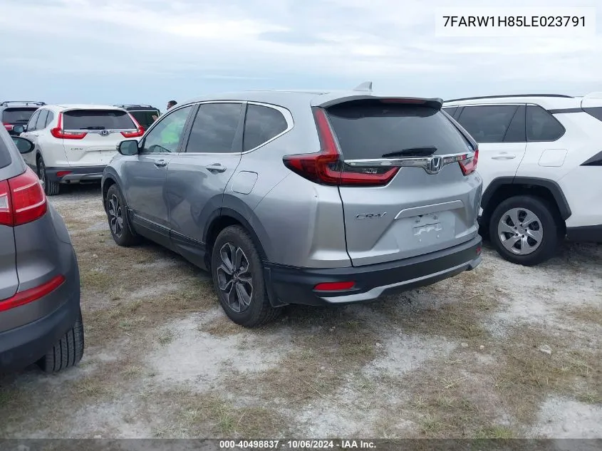 2020 Honda Cr-V Exl VIN: 7FARW1H85LE023791 Lot: 40498837