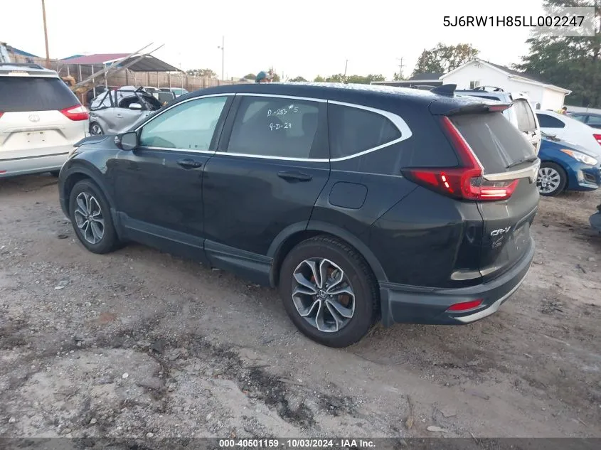 2020 Honda Cr-V 2Wd Ex-L VIN: 5J6RW1H85LL002247 Lot: 40501159