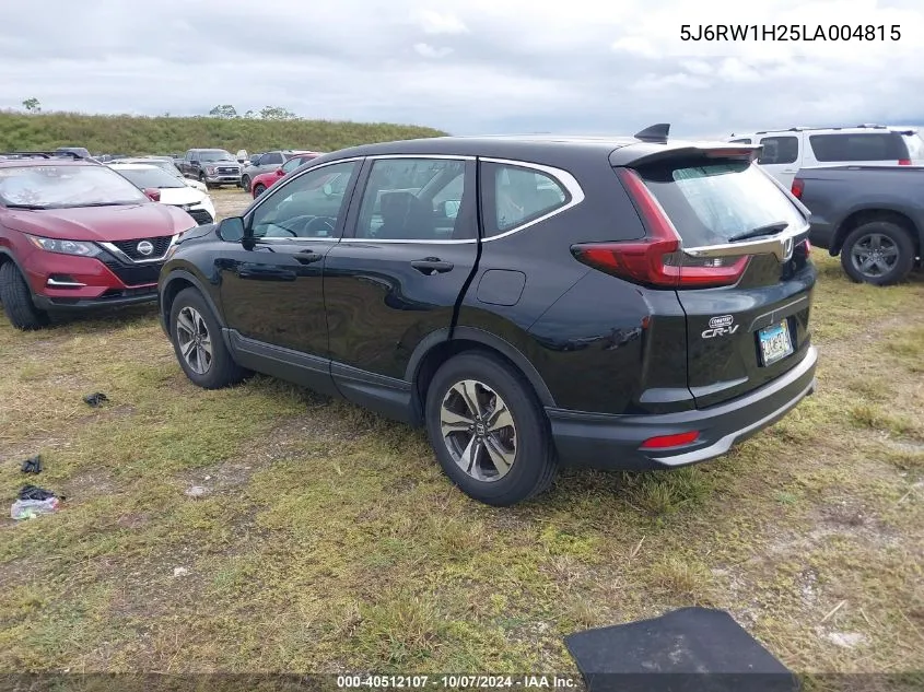 2020 Honda Cr-V 2Wd Lx VIN: 5J6RW1H25LA004815 Lot: 40512107