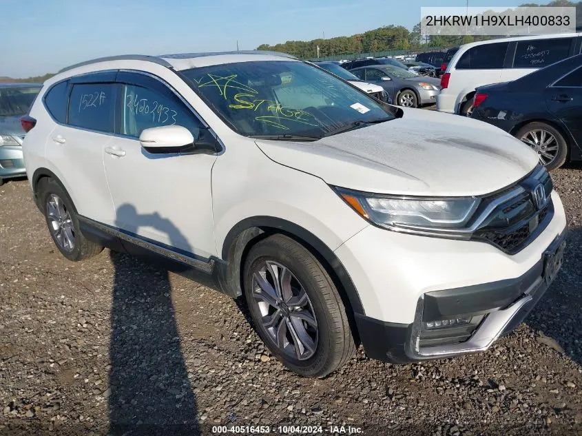 2020 Honda Cr-V 2Wd Touring VIN: 2HKRW1H9XLH400833 Lot: 40516453