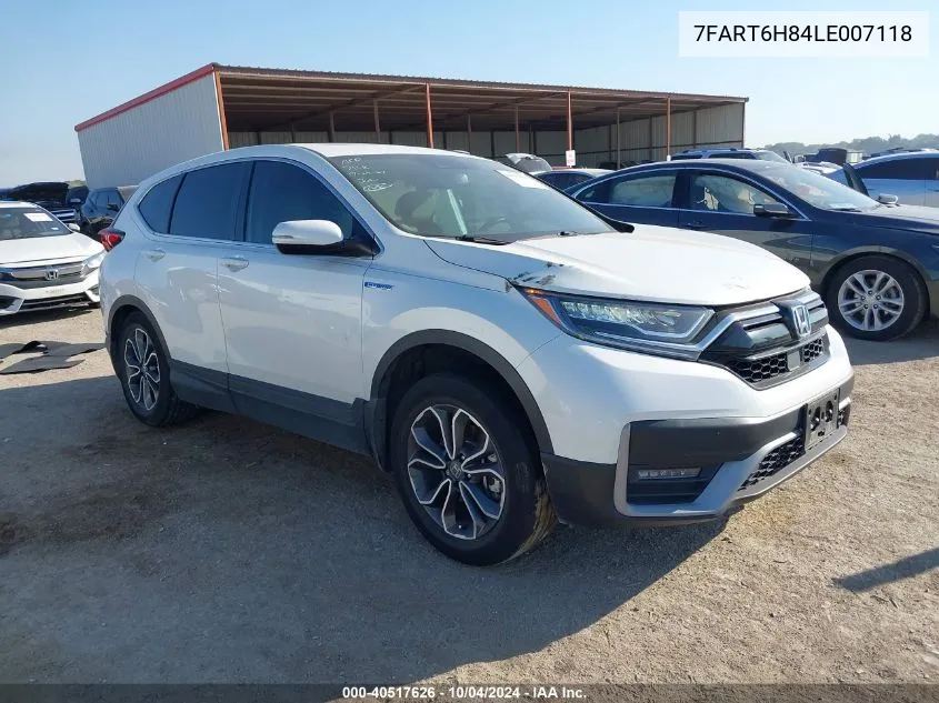 2020 Honda Cr-V Hybrid Ex-L VIN: 7FART6H84LE007118 Lot: 40517626