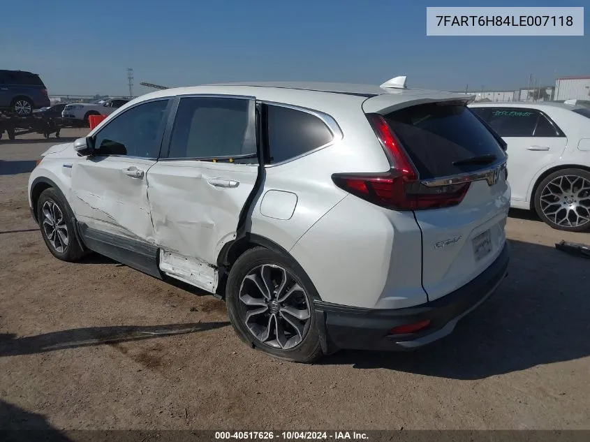 2020 Honda Cr-V Hybrid Ex-L VIN: 7FART6H84LE007118 Lot: 40517626