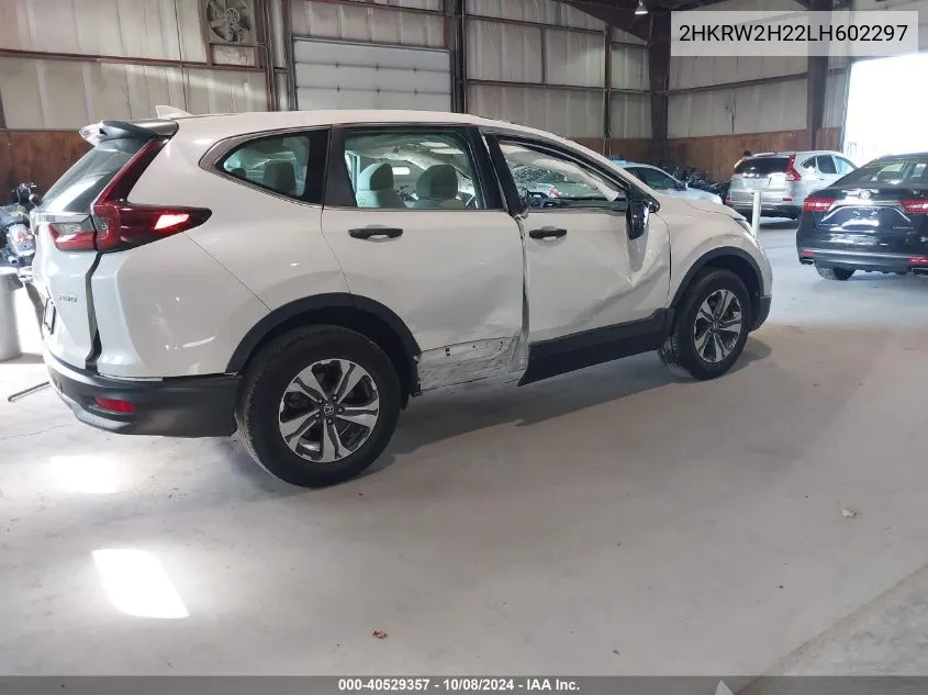 2020 Honda Cr-V Awd Lx VIN: 2HKRW2H22LH602297 Lot: 40529357