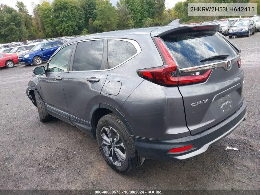 2020 Honda Cr-V Awd Ex VIN: 2HKRW2H53LH642415 Lot: 40530573