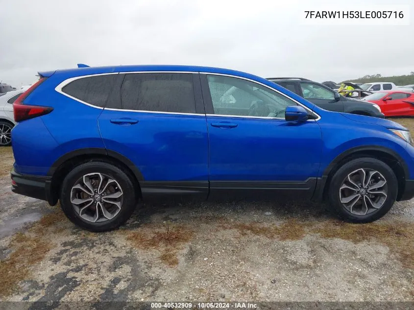 2020 Honda Cr-V 2Wd Ex VIN: 7FARW1H53LE005716 Lot: 40532909