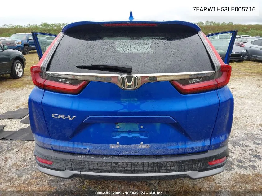 2020 Honda Cr-V 2Wd Ex VIN: 7FARW1H53LE005716 Lot: 40532909