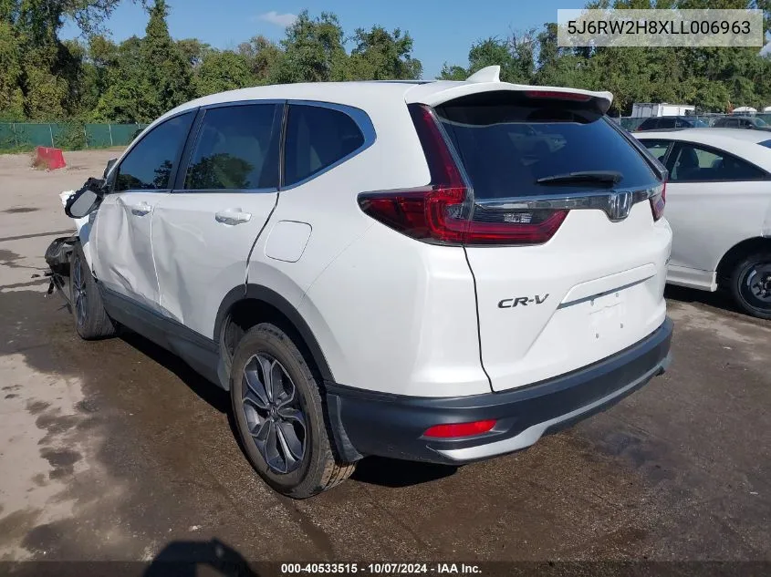 2020 Honda Cr-V Awd Ex-L VIN: 5J6RW2H8XLL006963 Lot: 40533515